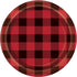 Lumberjack Buffalo Plaid Party Dessert Plates