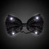 LED Light Up Black Sequin LU Bow Tie