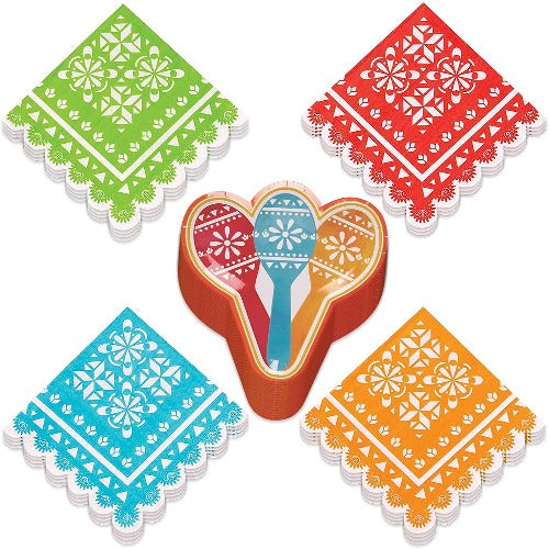 Fiesta Party Supplies Dessert Plates and Beverage Napkins