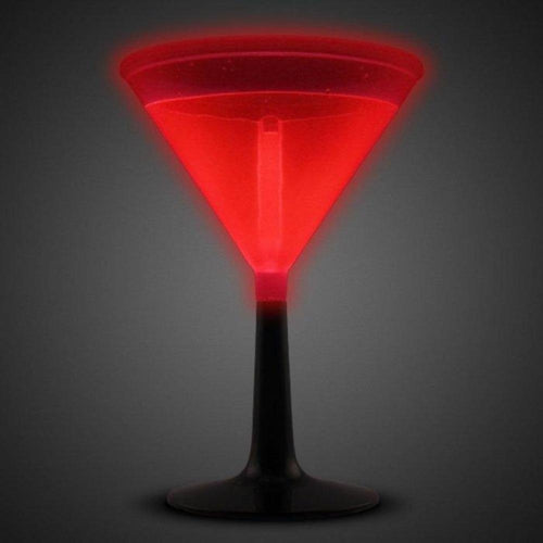 Glow In The Dark Martini Glass - 9 Oz