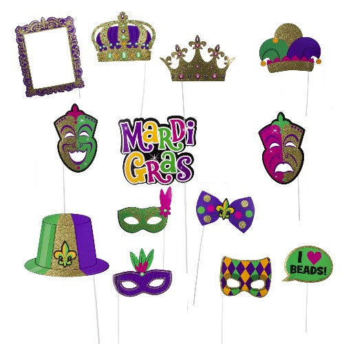 Mardi Gras Photo Prop Kit