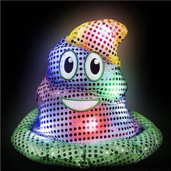 Led Mardi Gras Sequin Poop Hat