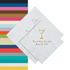 Martini Glass Personalized Beverage Napkins