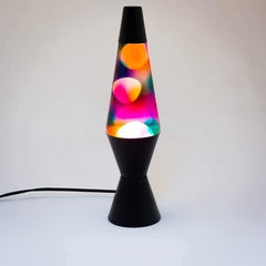 14.5 inch Graffiti Lava Lamp With White Lava