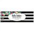 Black & White Stripe Bridal Shower Custom Banner - Medium