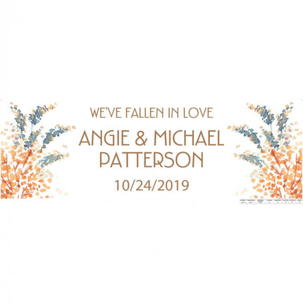 Sweet Fall Wedding Custom Banner - Small