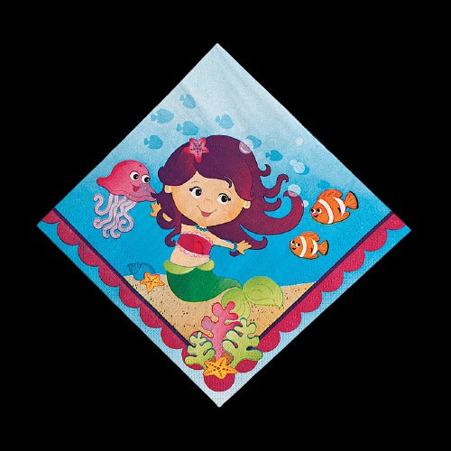 Mermaid Party Luncheon Napkins