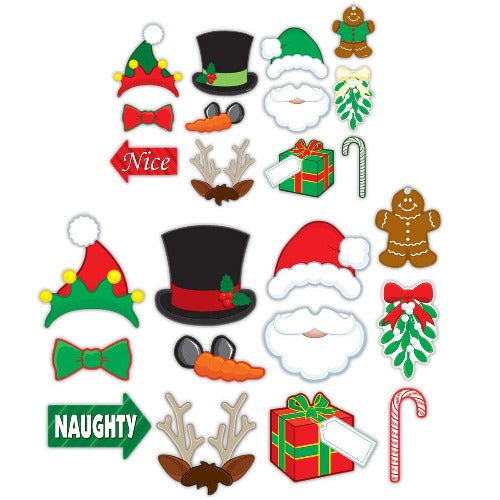 Merry Christmas Photo Booth Prop Kit