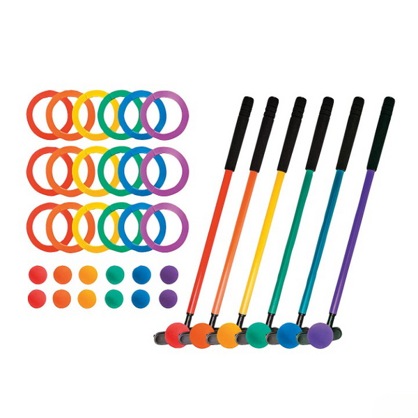 Mini Golf Set 6 Assorted Colors