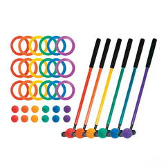 Mini Golf Set 6 Assorted Colors