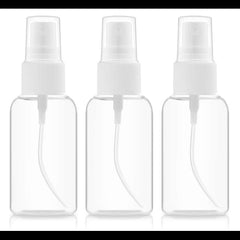 2 Oz Empty Refillable Fine Mist Bottles for Antiseptics and Sanitizers Pack of 3