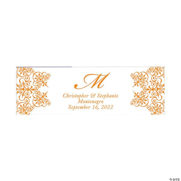Monogram Script Wedding Custom Banner - Medium