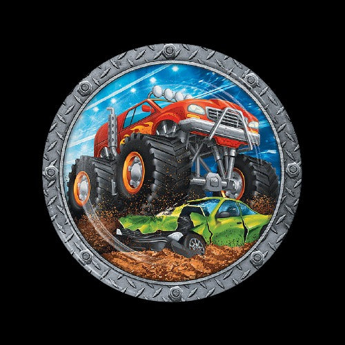 Monster Truck Party Paper Dinner Plates