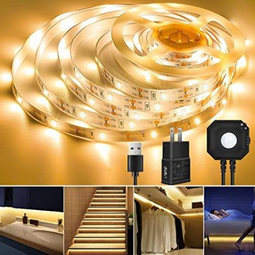 3 Feet Motion Activated LED Light Strip - Warm White