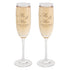 Mr. & Mrs.‚ Personalized Glass Flutes