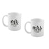 Personalized Mr. & Mrs. Ceramic Mug Set