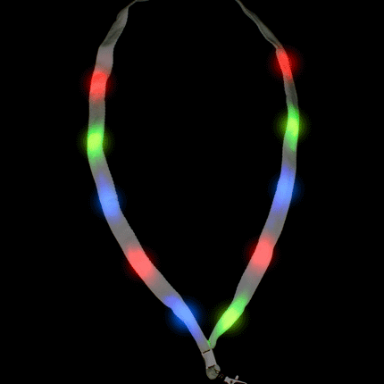LED Multi-color Flashing Lanyard