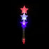 LED Light Up Triple Star Wand - Red-White-Blue