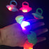 LED Jelly Mustache Rings - Assorted