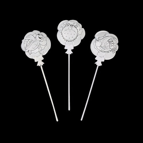 Color Your Own Self-Inflating Tropical 4" Mylar Balloons