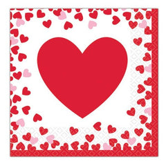 Hearts Lunch Napkins