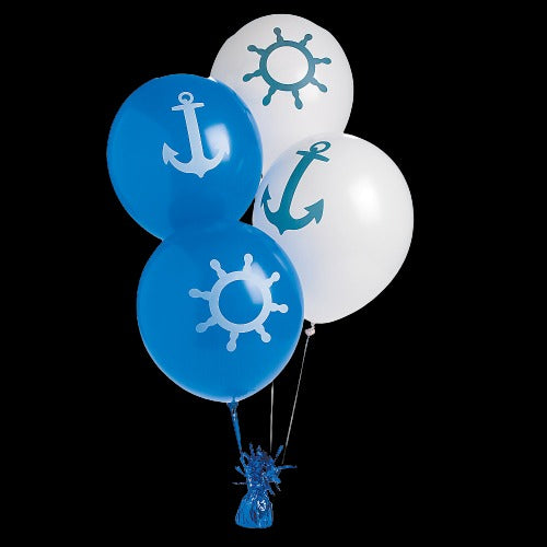 Nautical Print 11 Latex Balloons