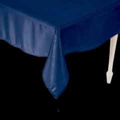 Navy Blue Rectangle Polyester Tablecloth