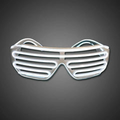 EL-Wire White Shutter Shades