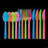 Neon Colors Plastic Cutlery