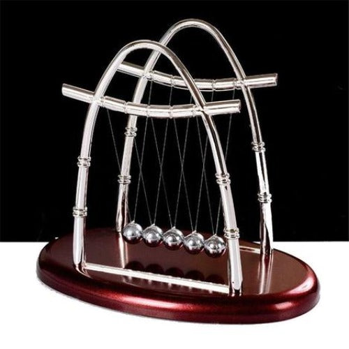 Newton's Cradle 7 X 5 Oval Base