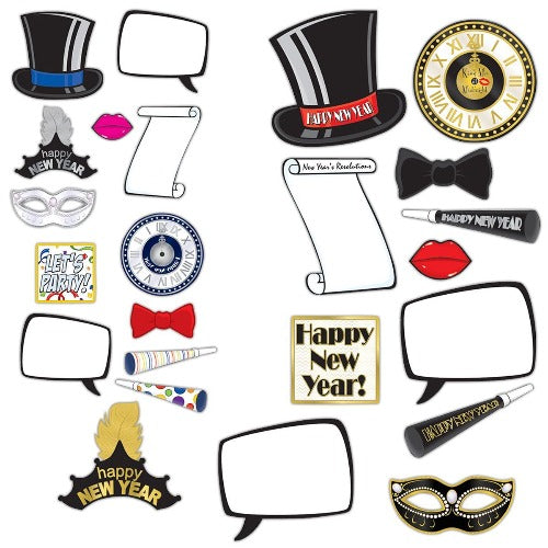 New Year's Eve Photo Booth Prop Kit