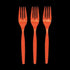 Orange Color Plastic Forks