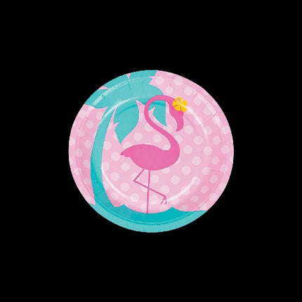 Flamingo Paper Dessert Plates