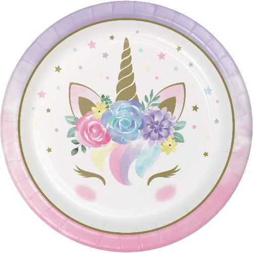 Unicorn Horn Dinner Plates