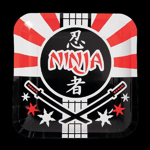 Ninja Warrior Paper Dinner Plates