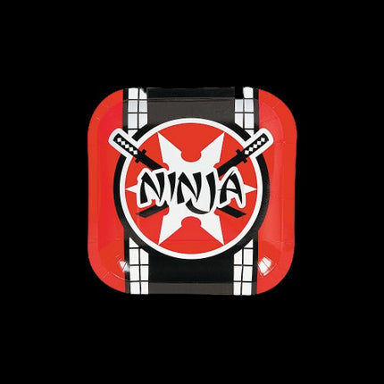 Ninja Warrior Paper Dessert Plates