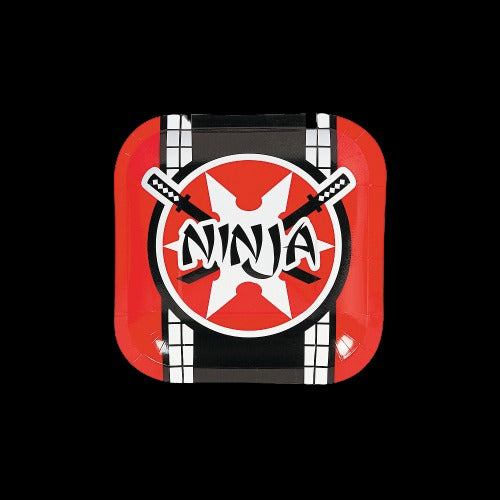 Ninja Warrior Paper Dessert Plates