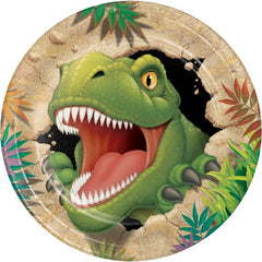 Dinosaur Head Party Dinner Plates