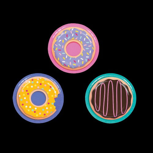 Donut Party Paper Dessert Plates