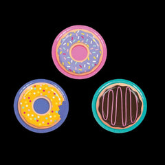 Donut Party Paper Dessert Plates