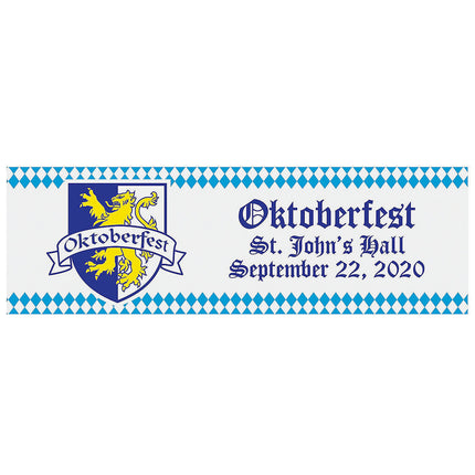 72" x 23" Oktoberfest Party Custom Banner - Medium