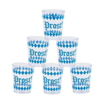 Oktoberfest Plastic Shot Glasses - Bulk 50 Pieces Per Pack