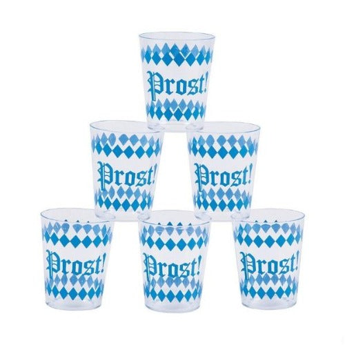 Oktoberfest Plastic Shot Glasses - Bulk 50 Pieces Per Pack