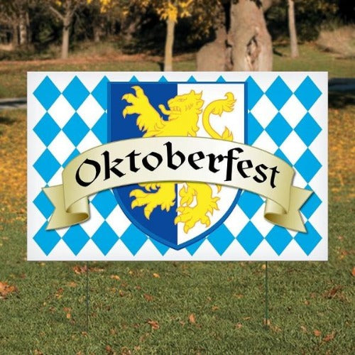 25 3/4" x 16 1/4" Oktoberfest Yard Sign