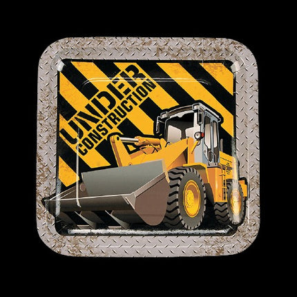 Construction Zone Paper Dinner Plates