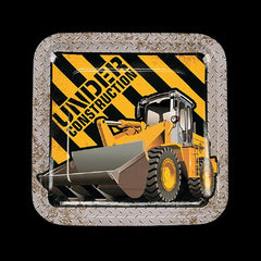 Construction Zone Paper Dinner Plates