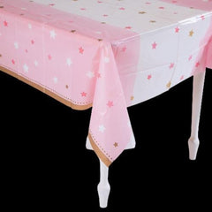 One Little Star Girl Plastic Tablecloth