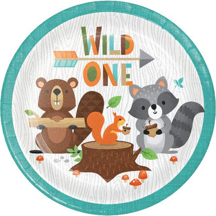 Woodland Wild One Dessert Plates