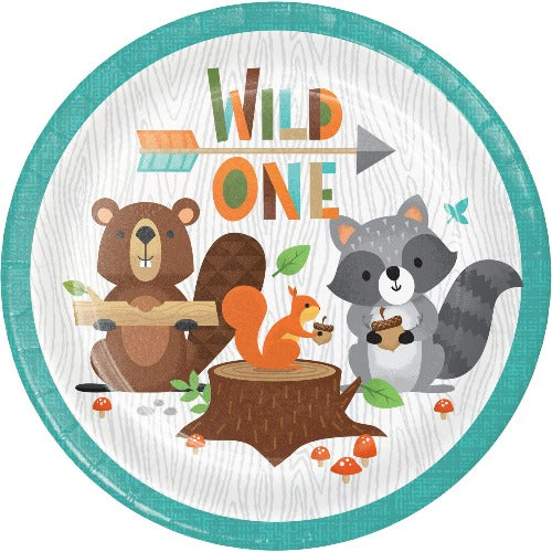 Woodland Wild One Dessert Plates