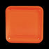 Orange Square Paper Dinner Plates